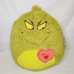 NWT 12"GRINCH Fuzz A Mallow Triple Heart
